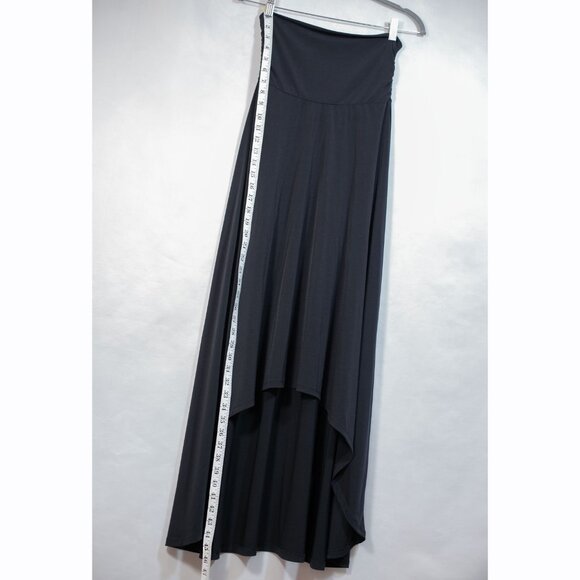 Michael Kors Womens Asymmetrical Strapless Maxi Skirt Dress Black Size XS - Picture 10 of 14